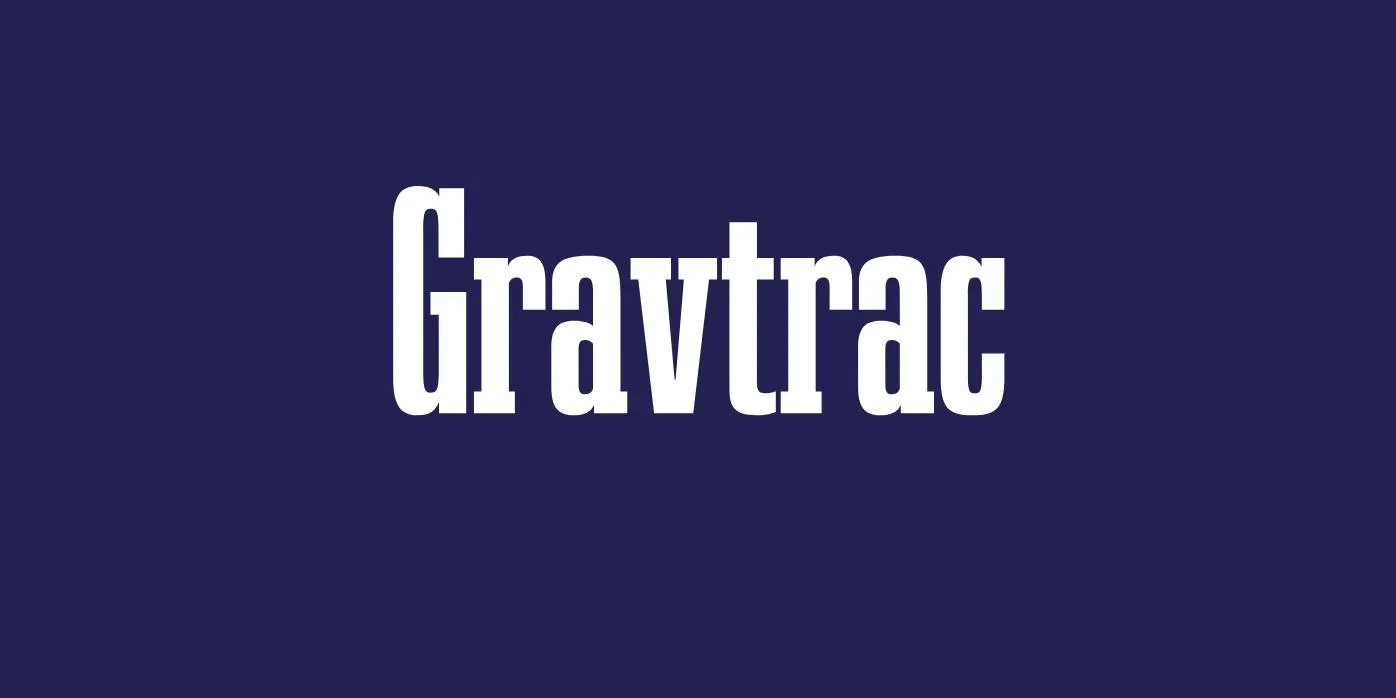 Gravtrac Font