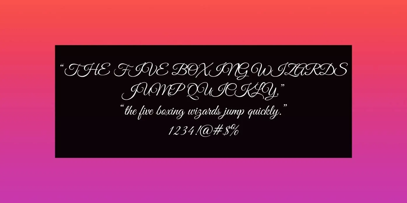 Great Vibes Font Preview