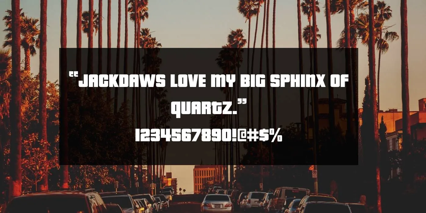 GTA Font Preview