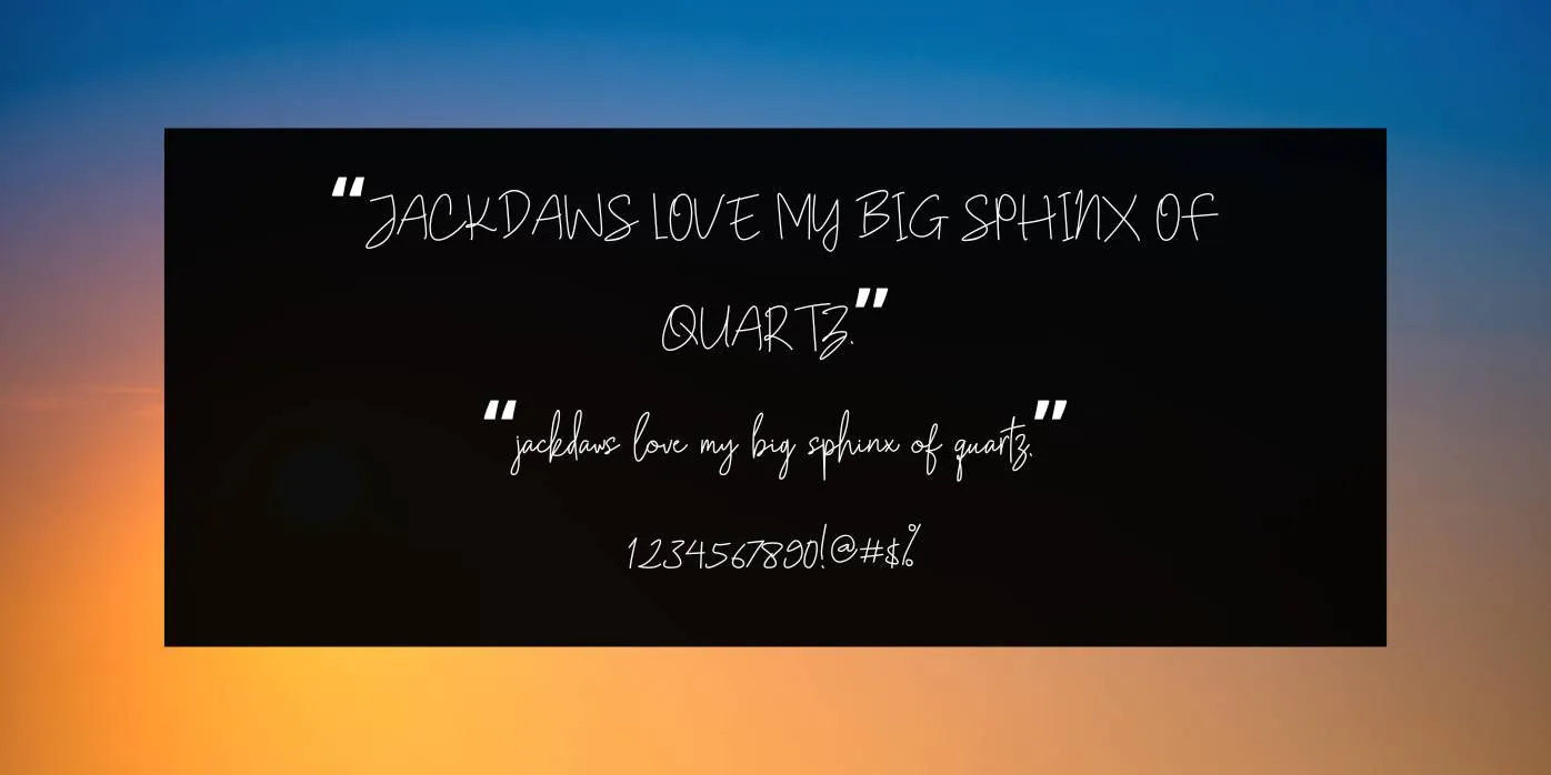 Gunung Pring Font Preview