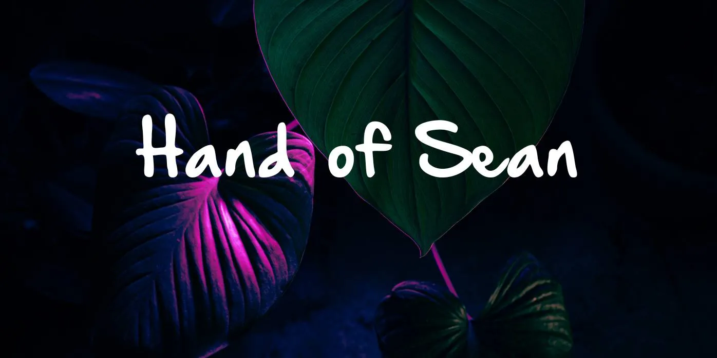 Hand of Sean Font
