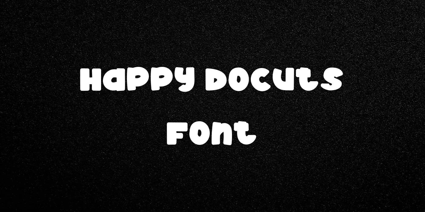 Happy Donuts Font