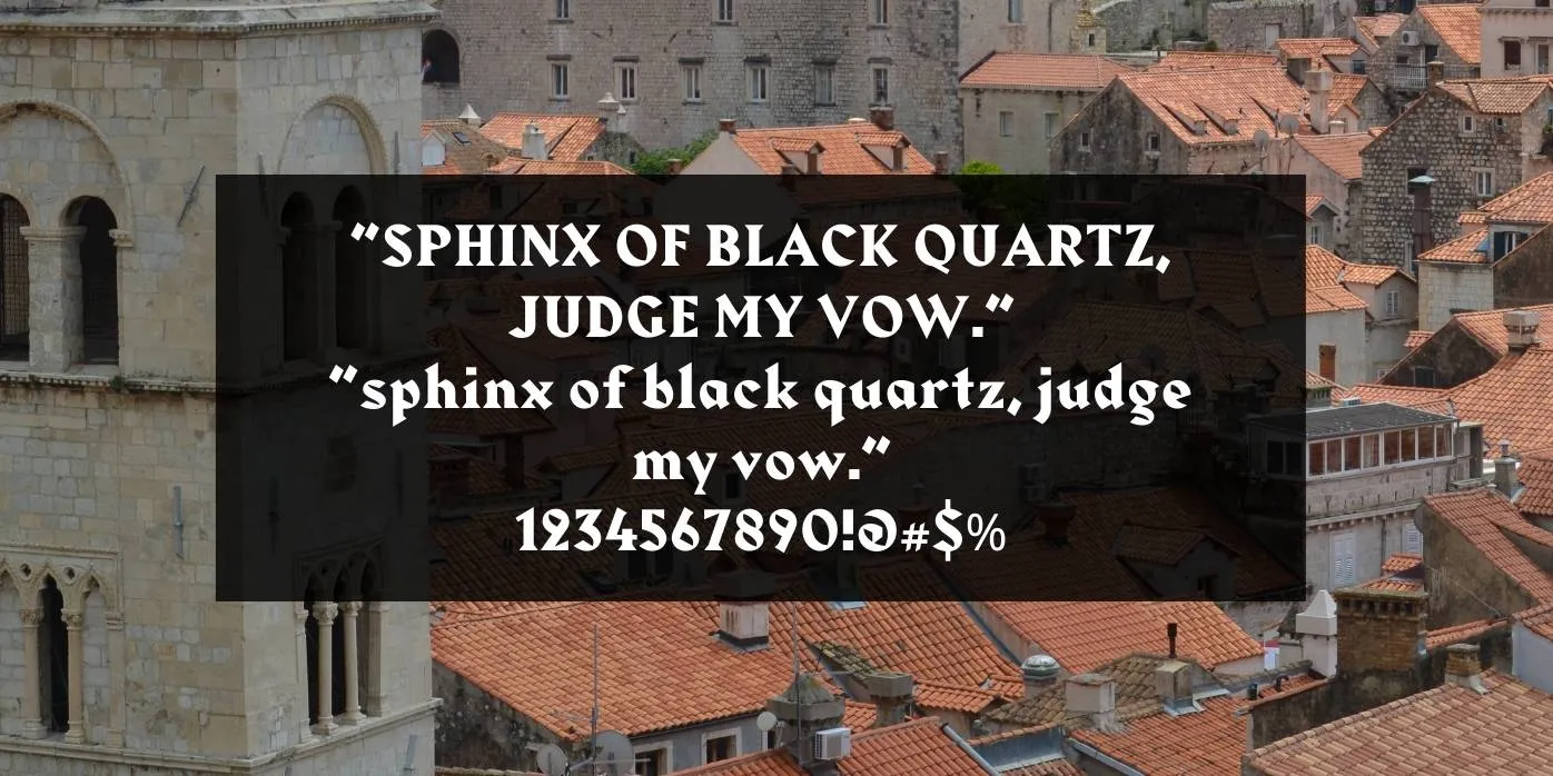 Harbour Font Preview