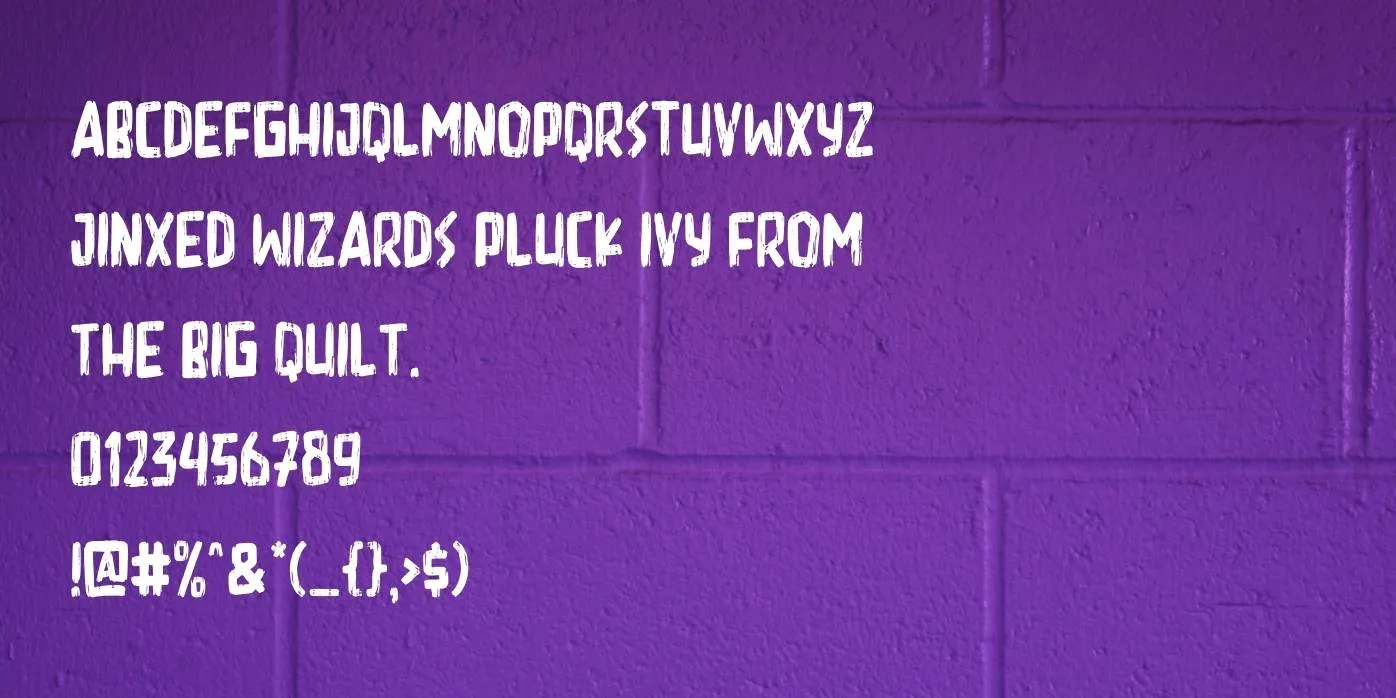 Hardcore Font Preview