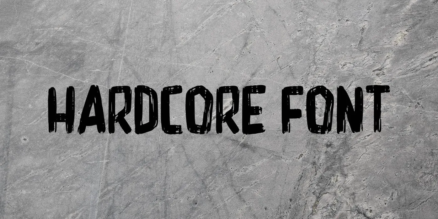 Hardcore Font