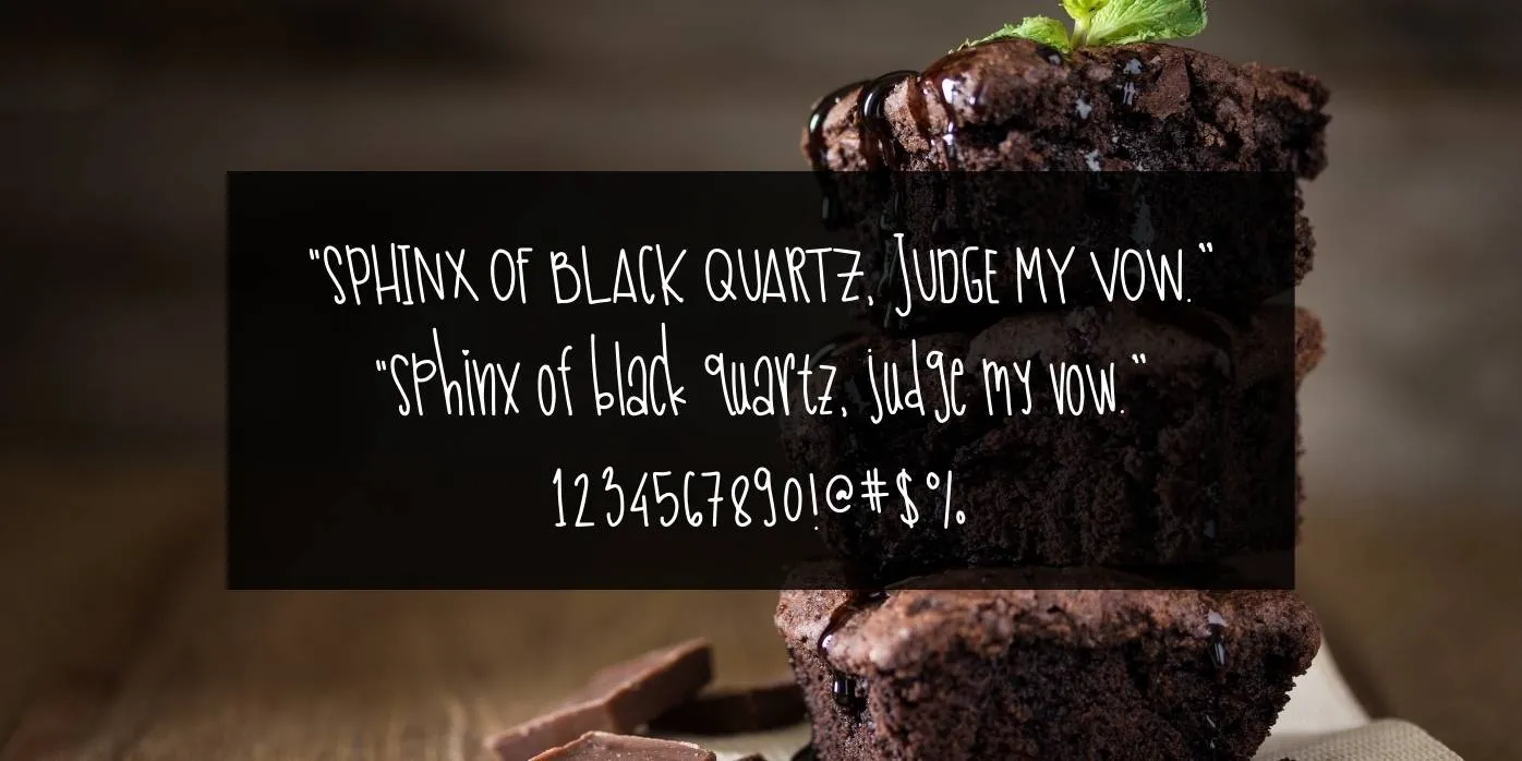 Hello Brownie Font Preview