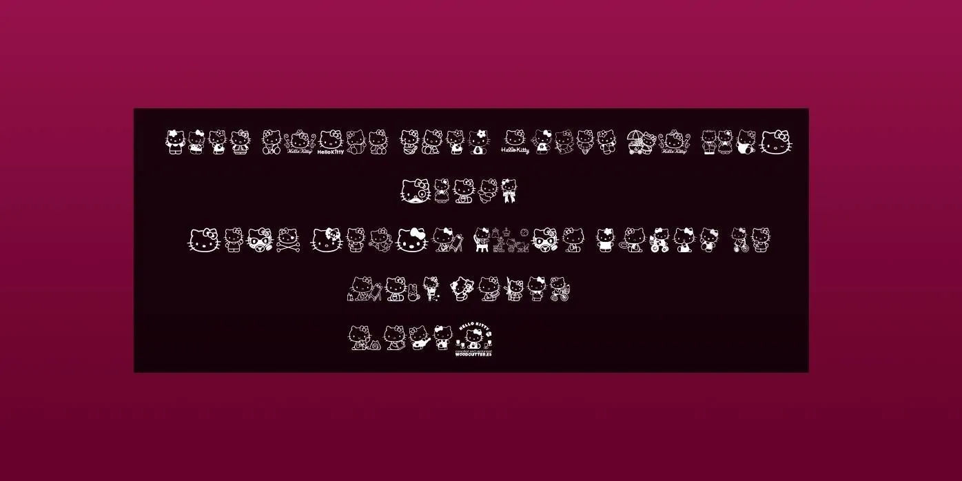Hello Kitty Font Preview