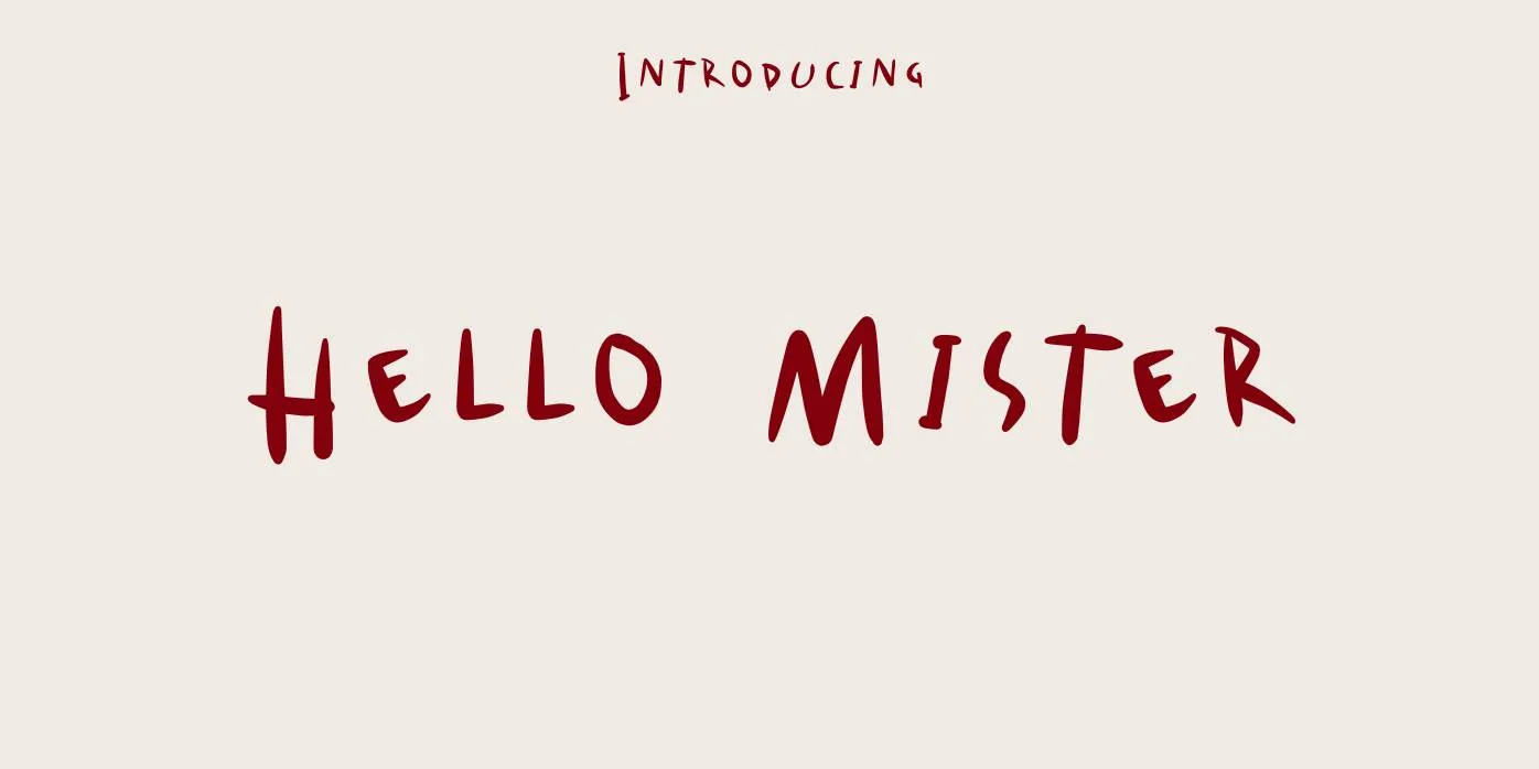 Hello Mister Font