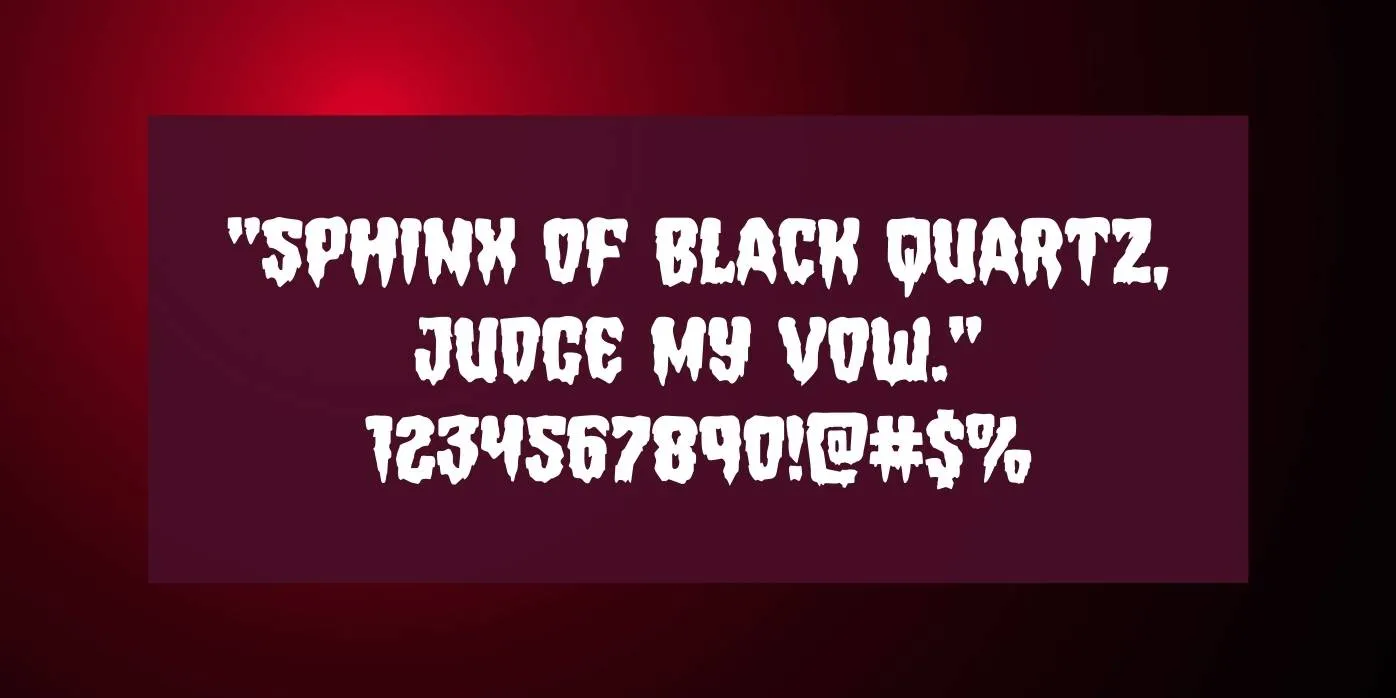 Hemogoblin Font Preview