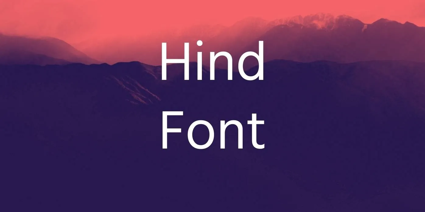 Hind Font