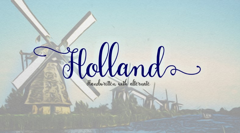 Holland Handwriting Font