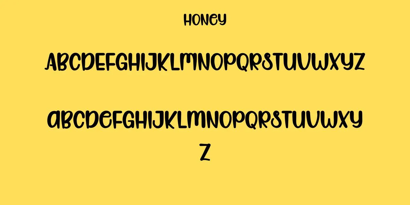 Honey Font Preview