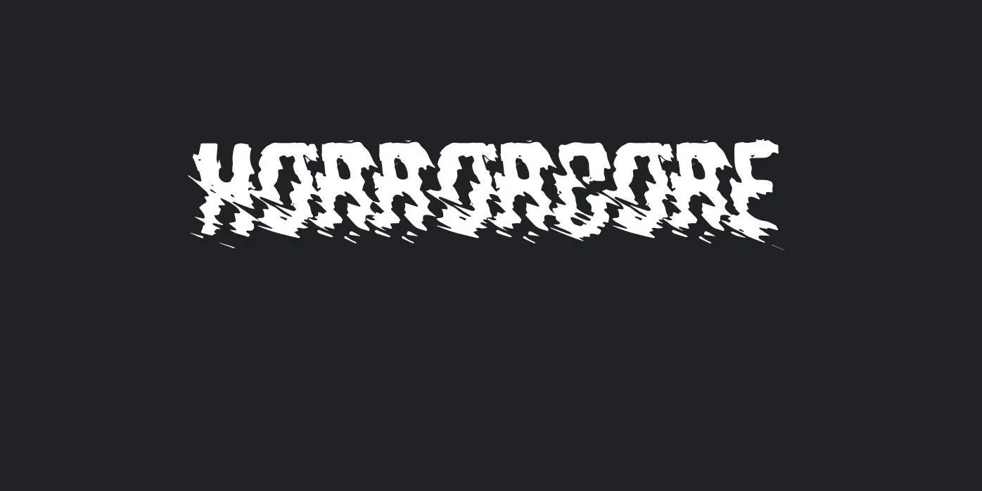 Horrorcore Font