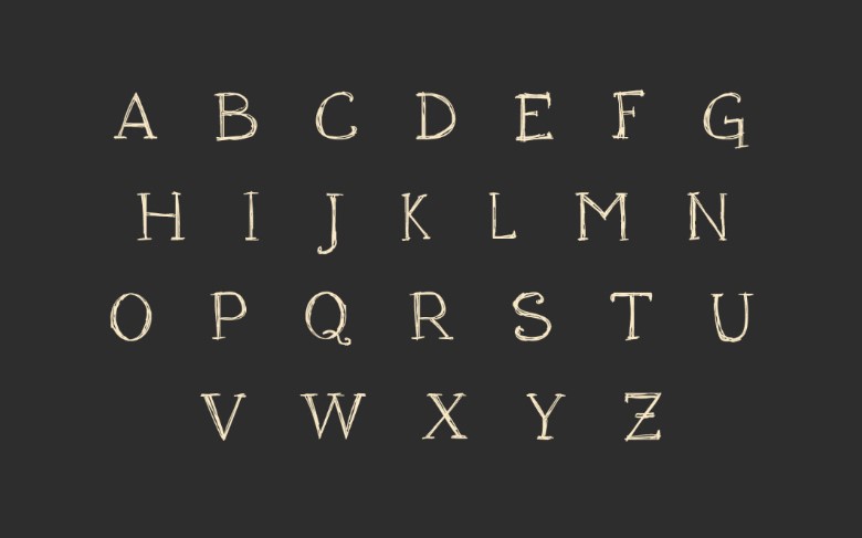 Houndville Sketchy Font Preview