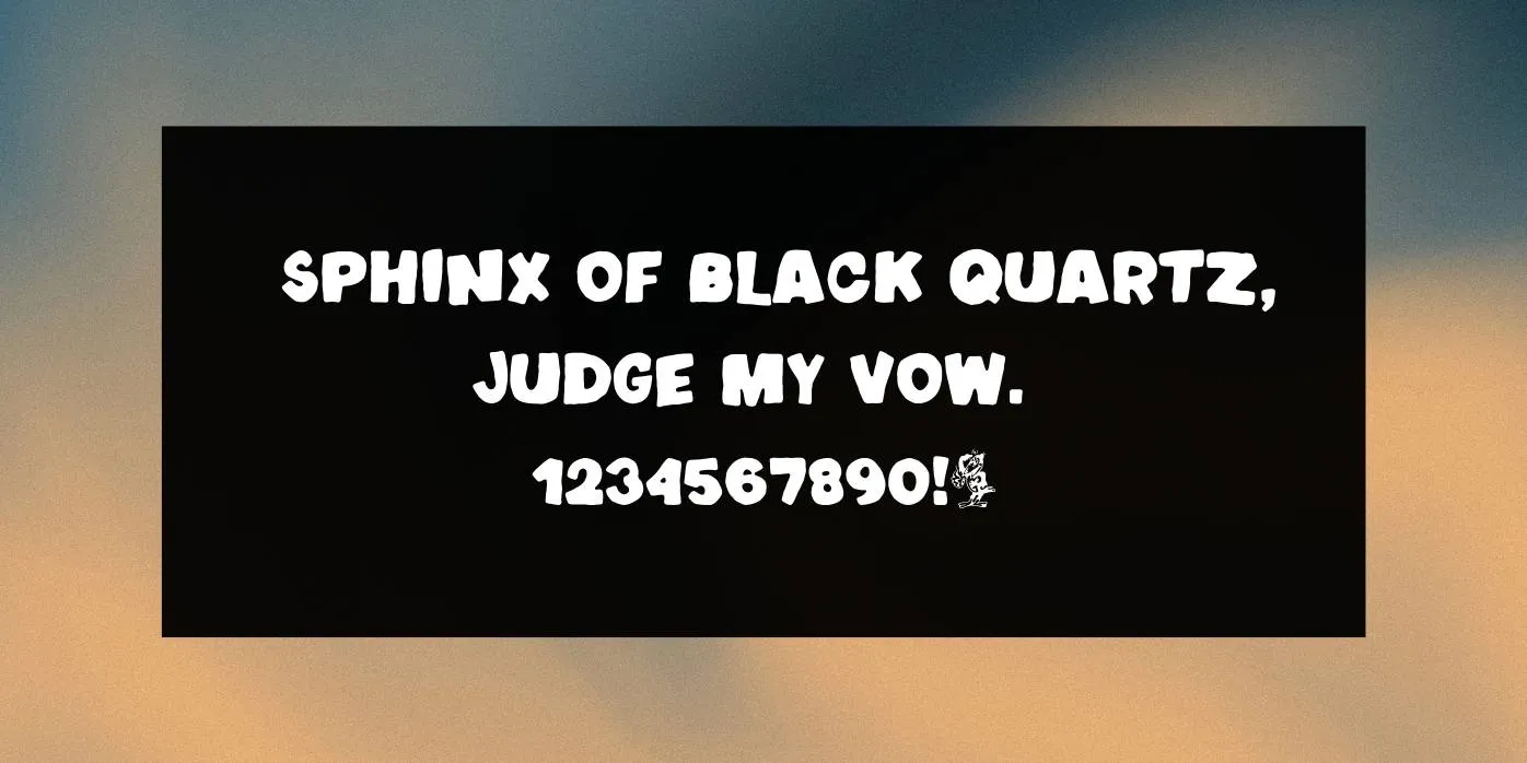Hurraca Company Font Preview