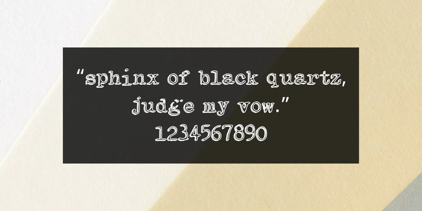 Indie Rock Font Preview