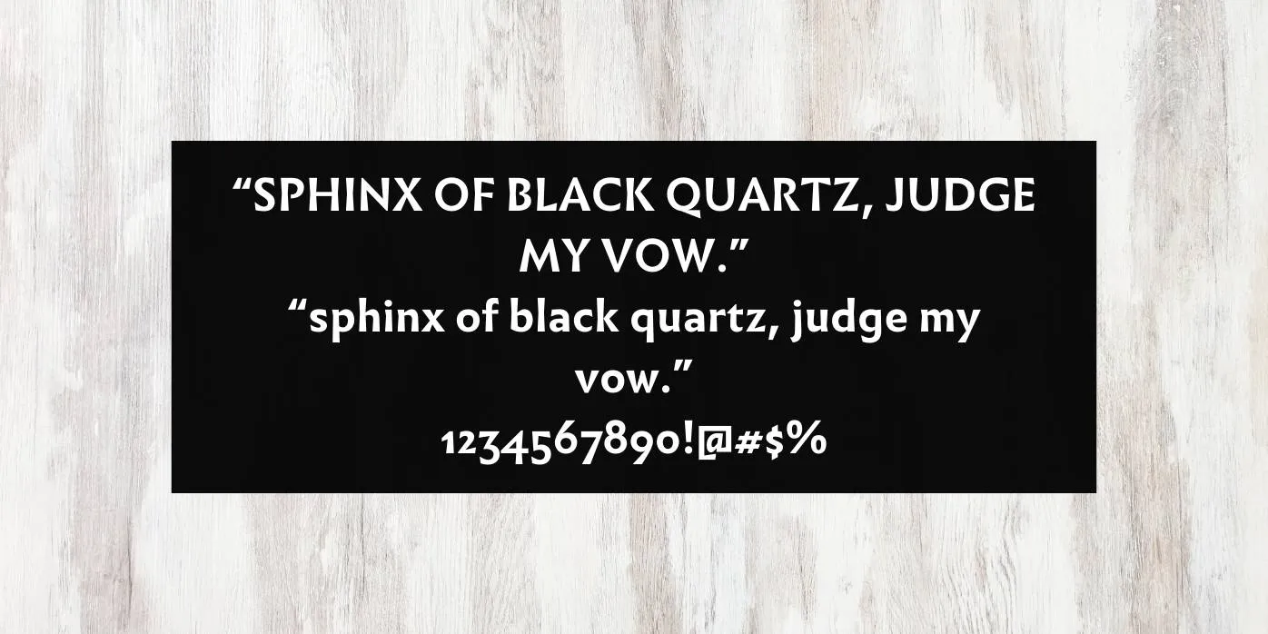 Infini Font Preview