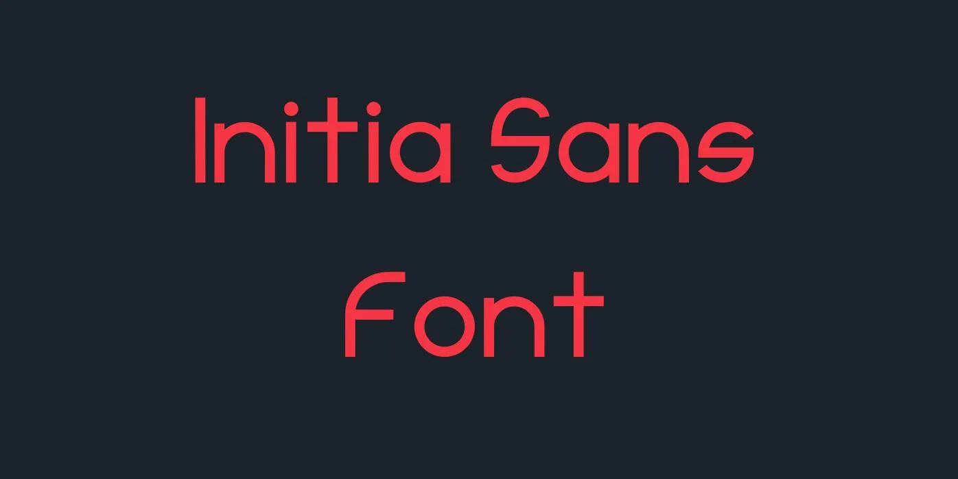 Initia Sans Font