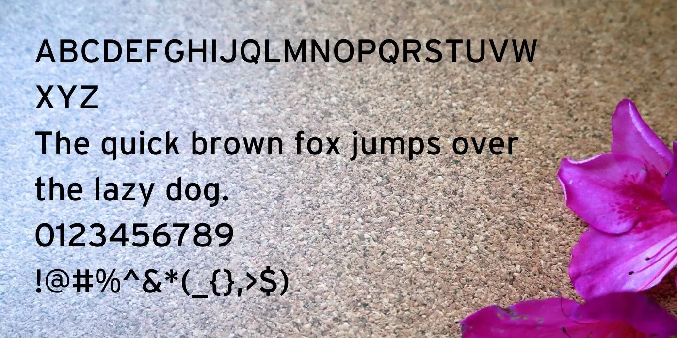 Interstate Font Preview