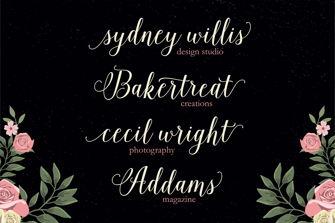 Isabella Script Font Preview
