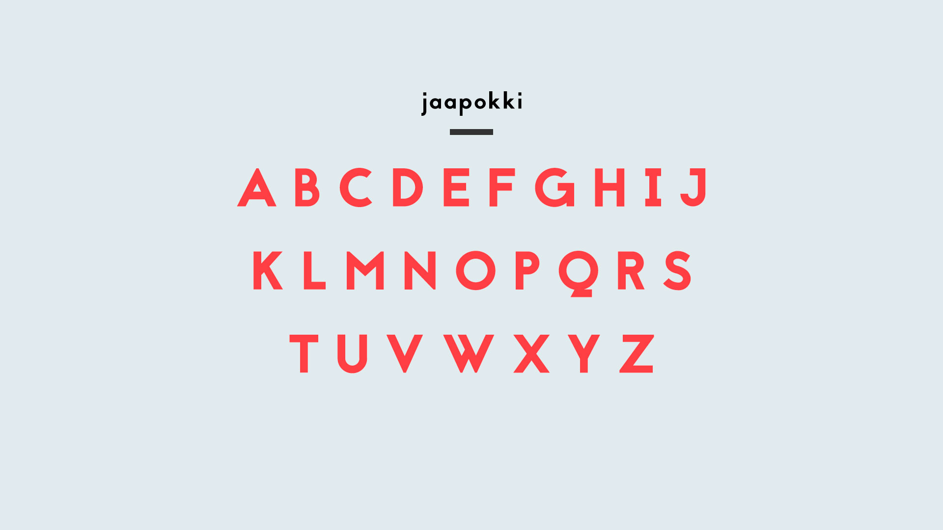 Jaapokki Font Preview