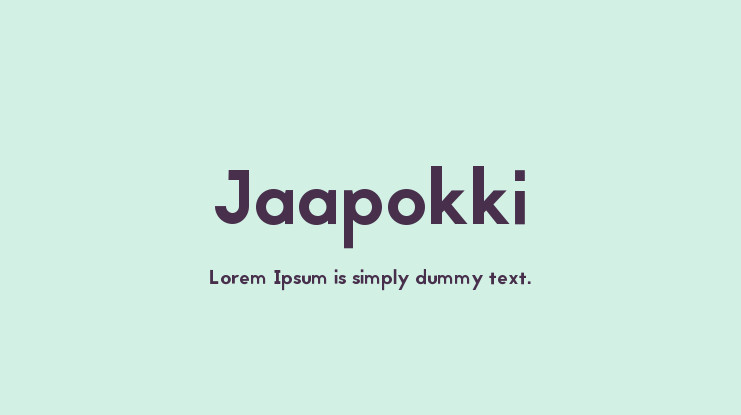 Jaapokki Font