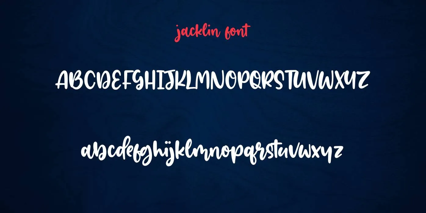 Jacklin Font Preview