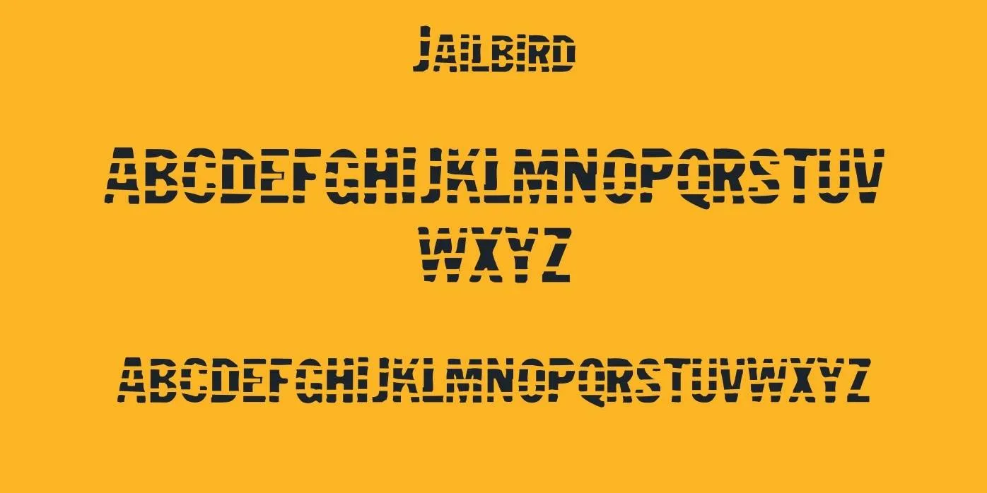 Jailbird Font Preview