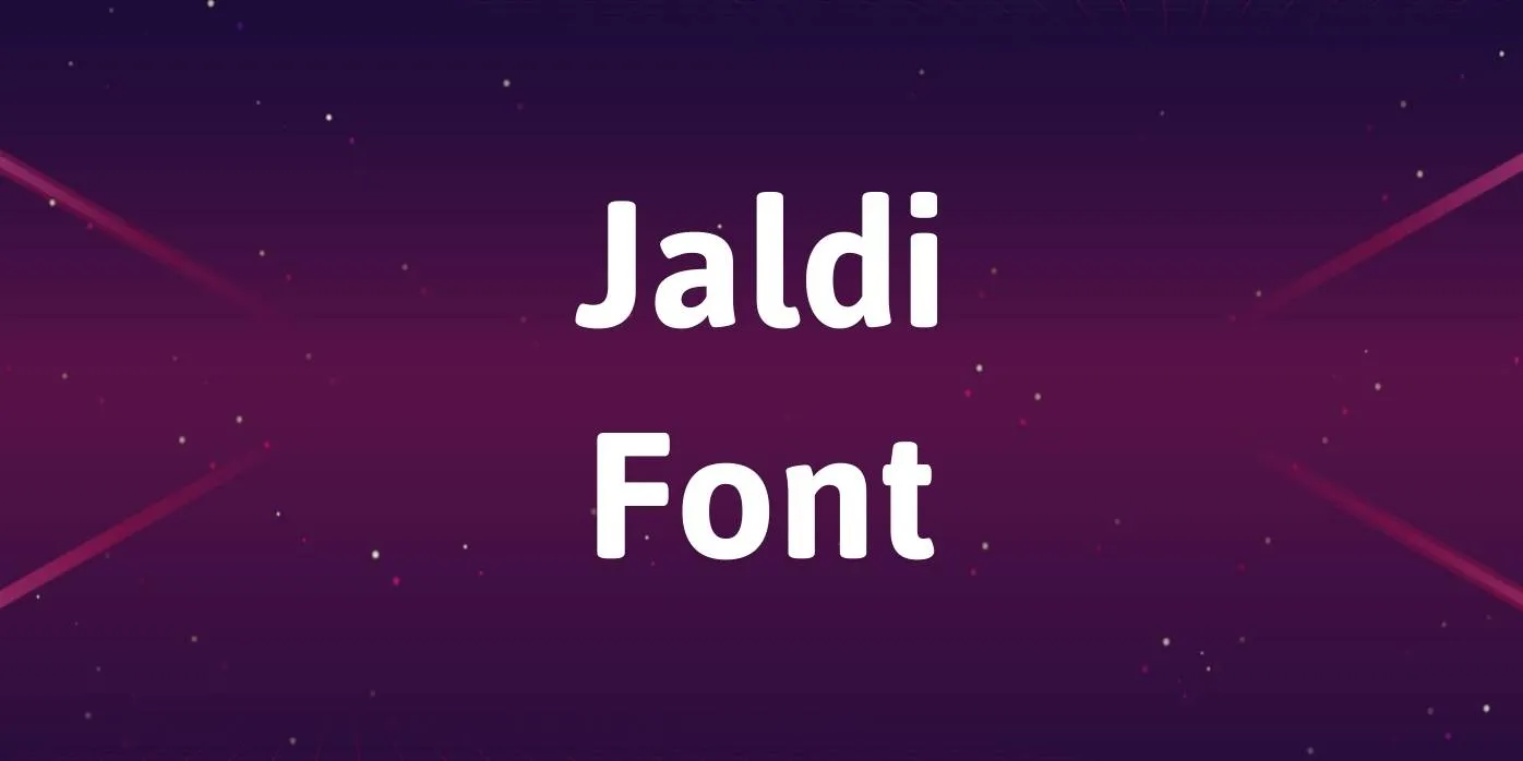 Jaldi Font