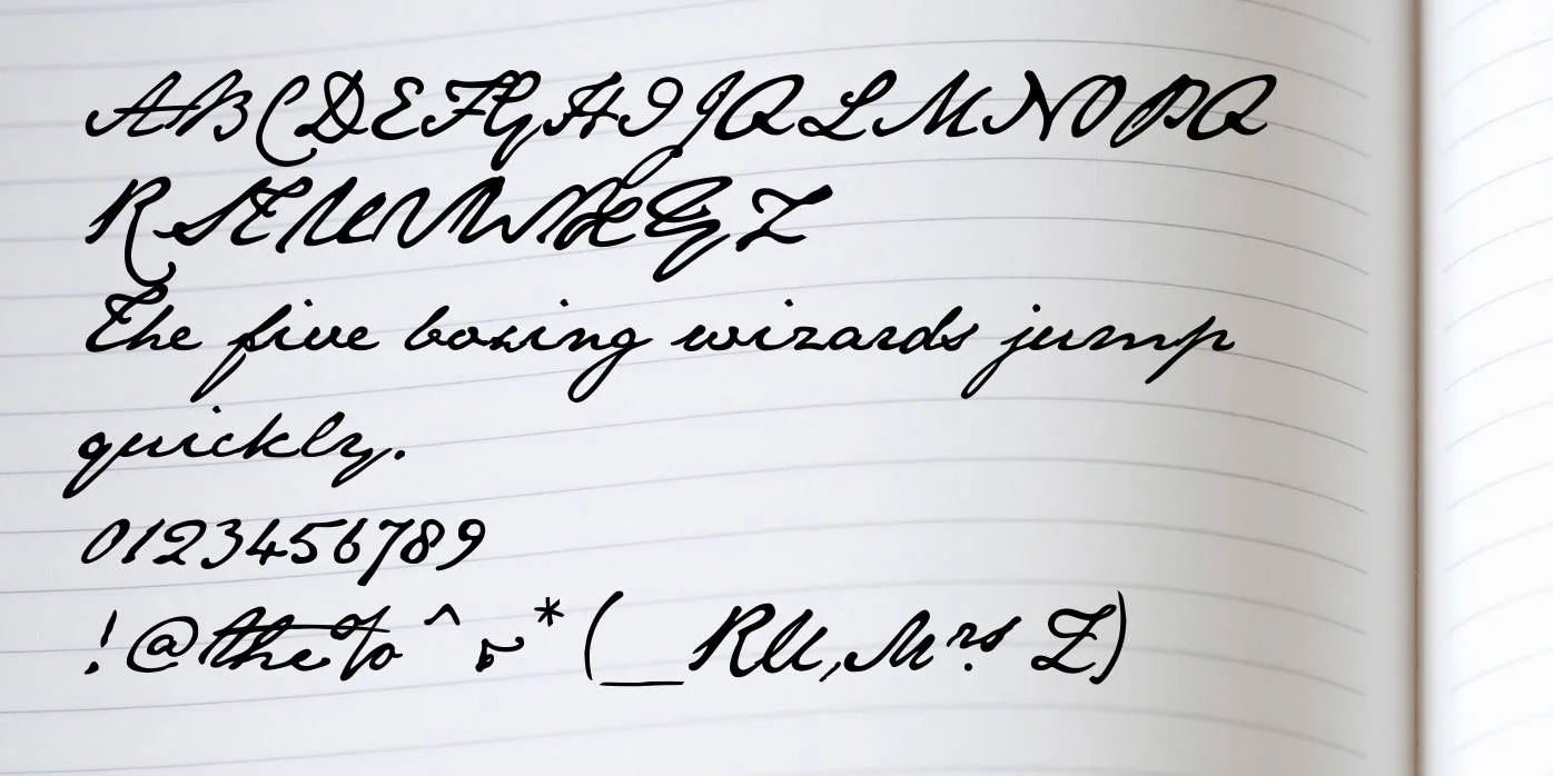 Jane Austen Font Preview