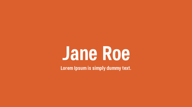 Jane Roe Font