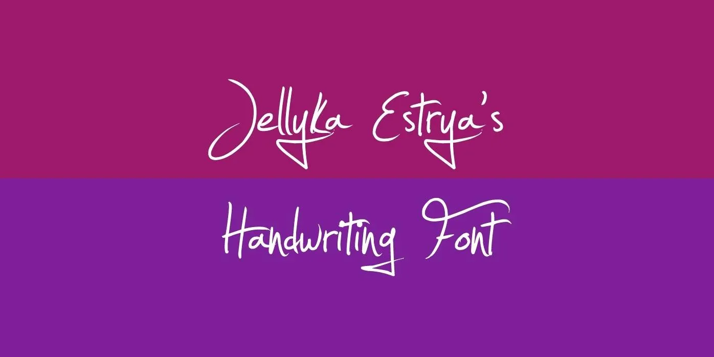 Jellyka Estryas Handwriting Font