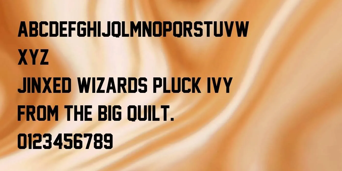 Jersey Font Preview