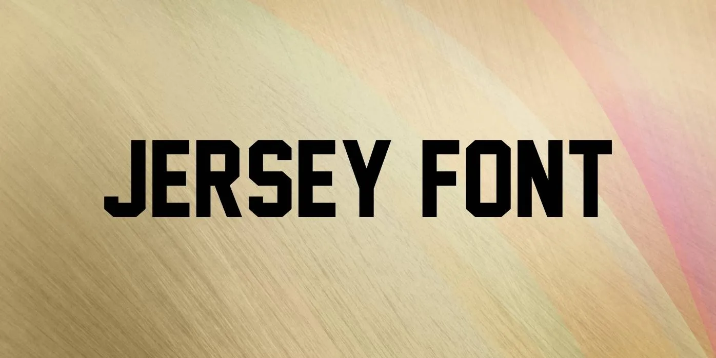 Jersey Font