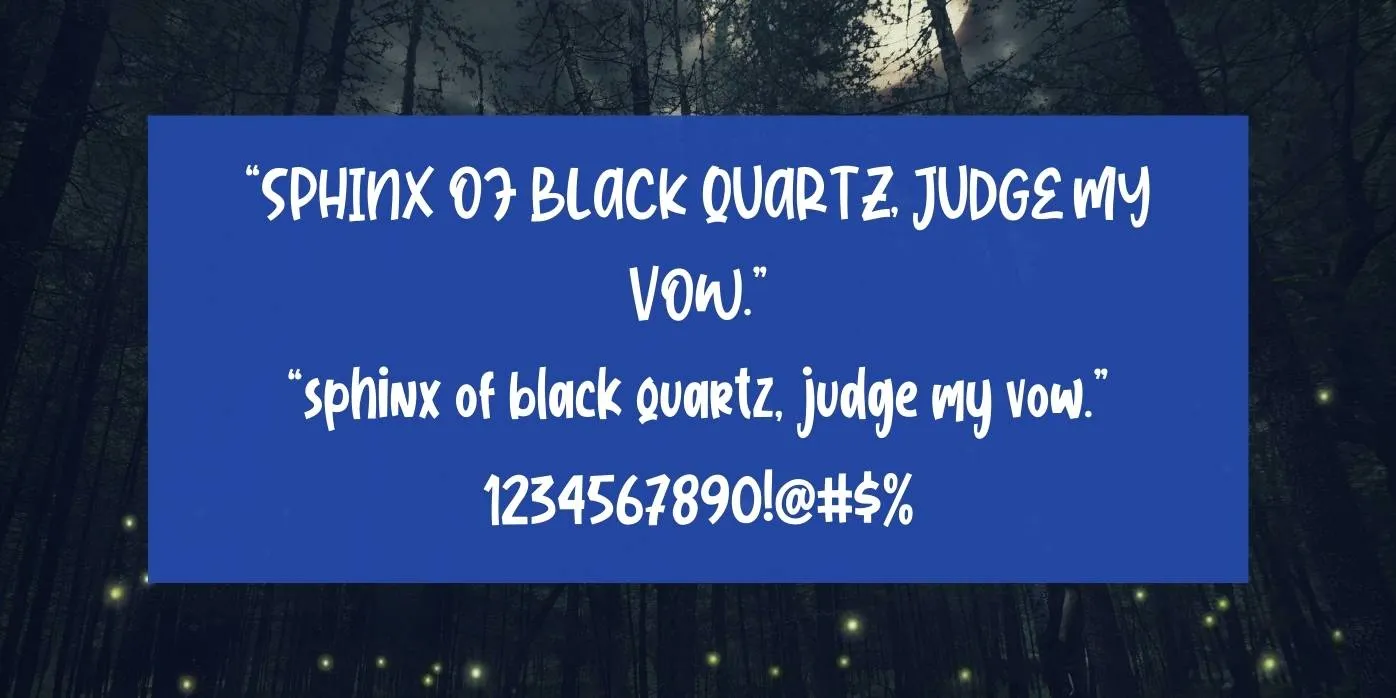 Jungle Land Font Preview