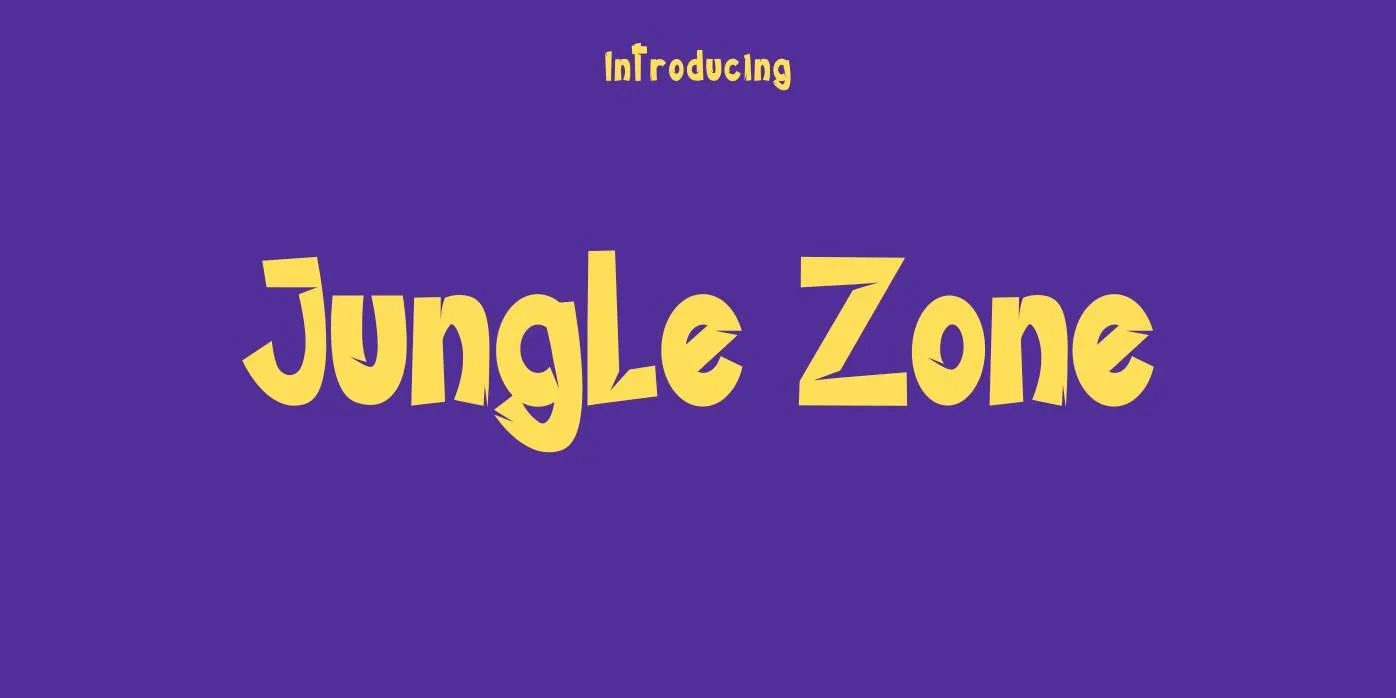Jungle Zone Font