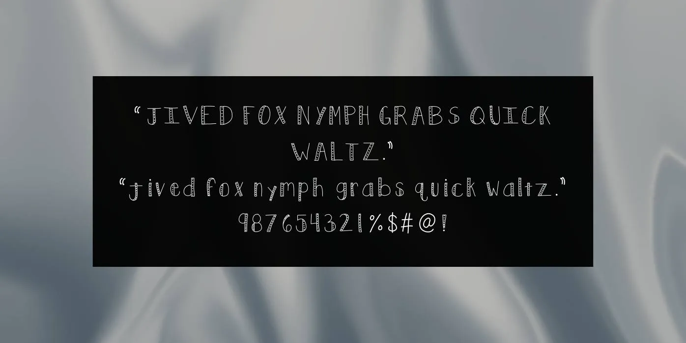 KB Push Font Preview