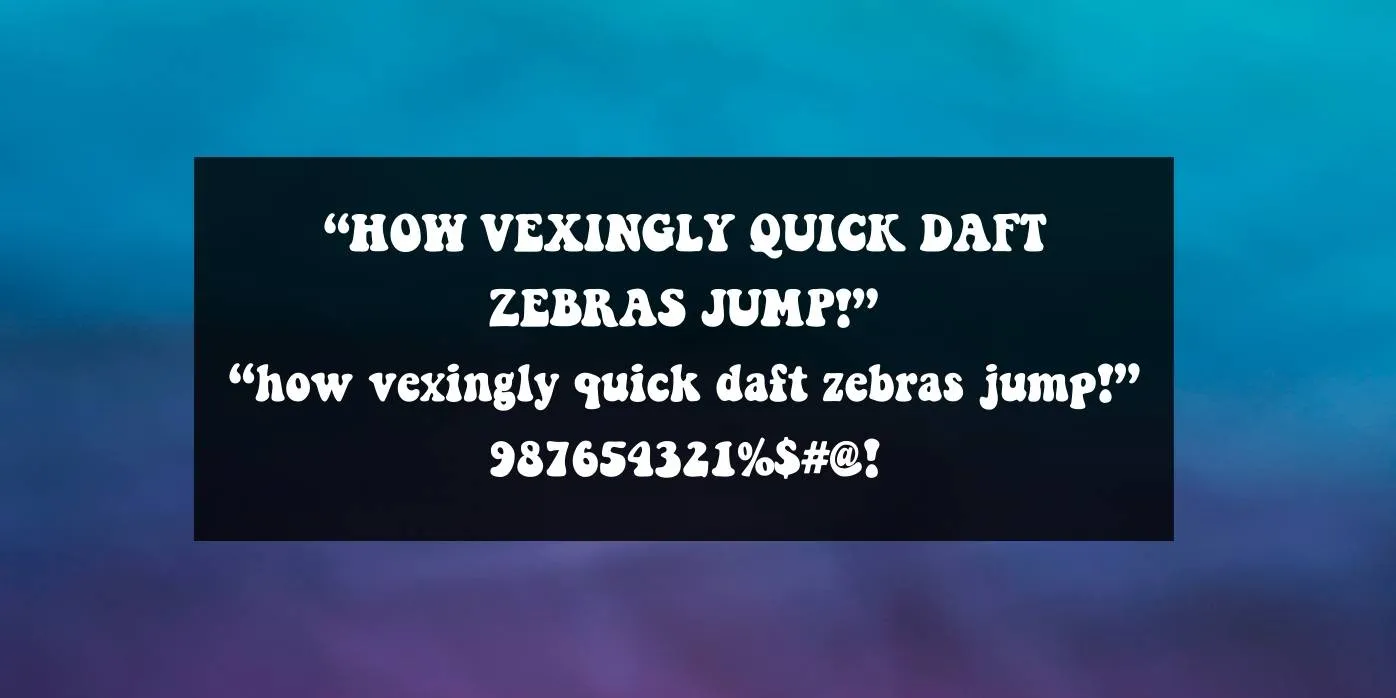 Keep on Truckin Font Preview