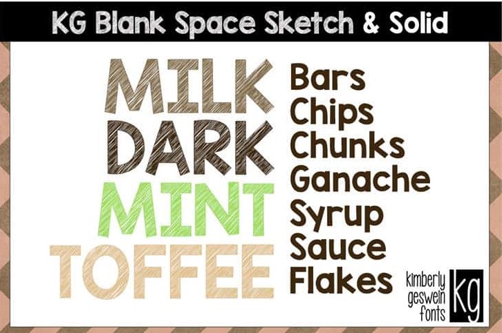 Kg Blank Space Solid Font Preview