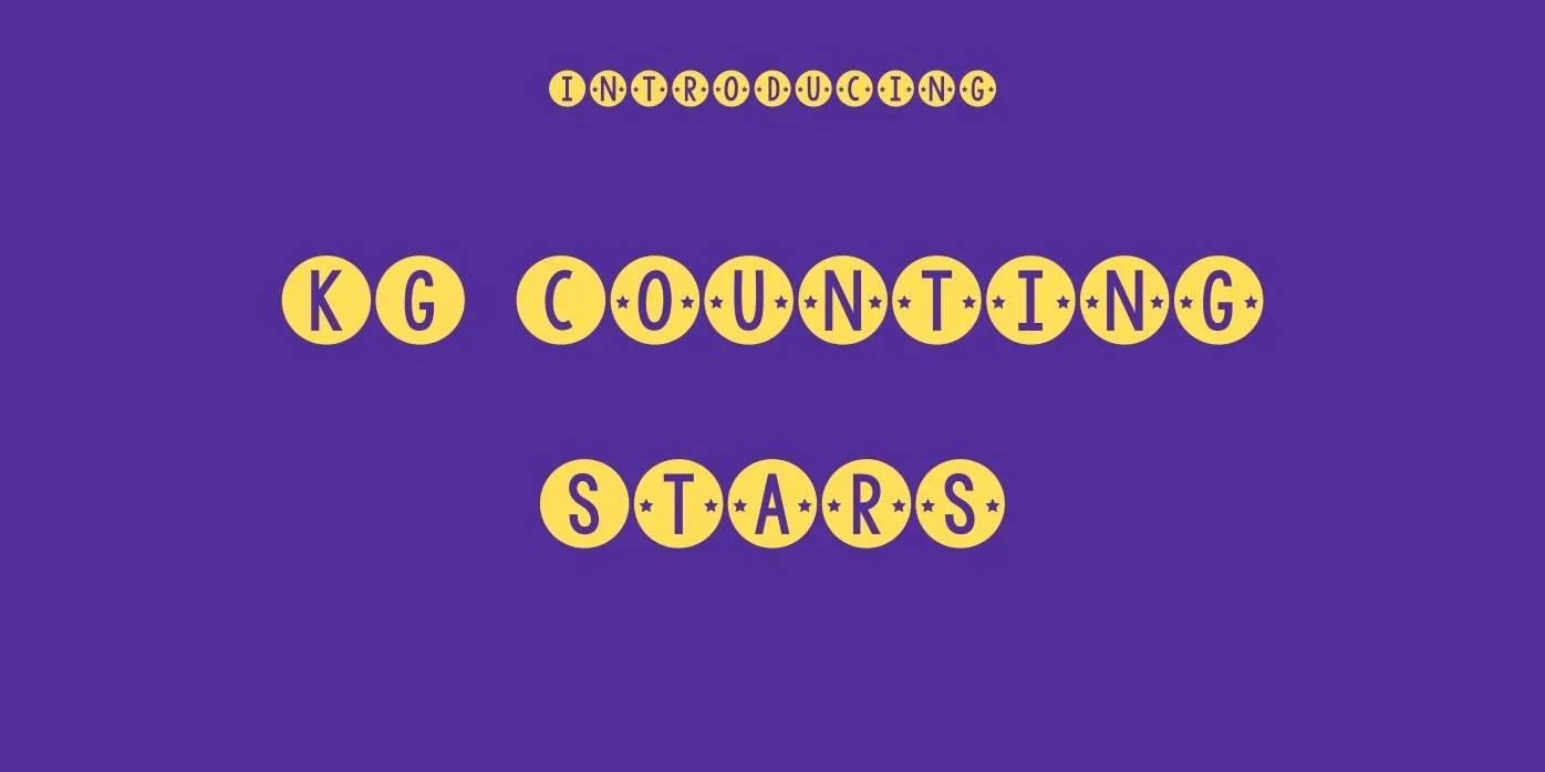 KG Counting Stars Font