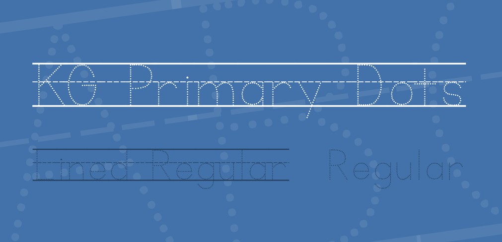 Kg Primary Dots Font