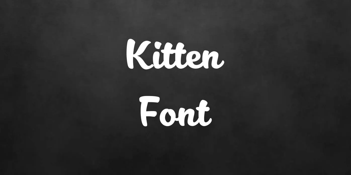 Kitten Font