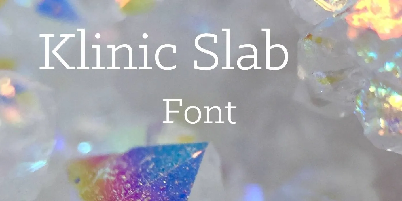 Klinic Slab Font