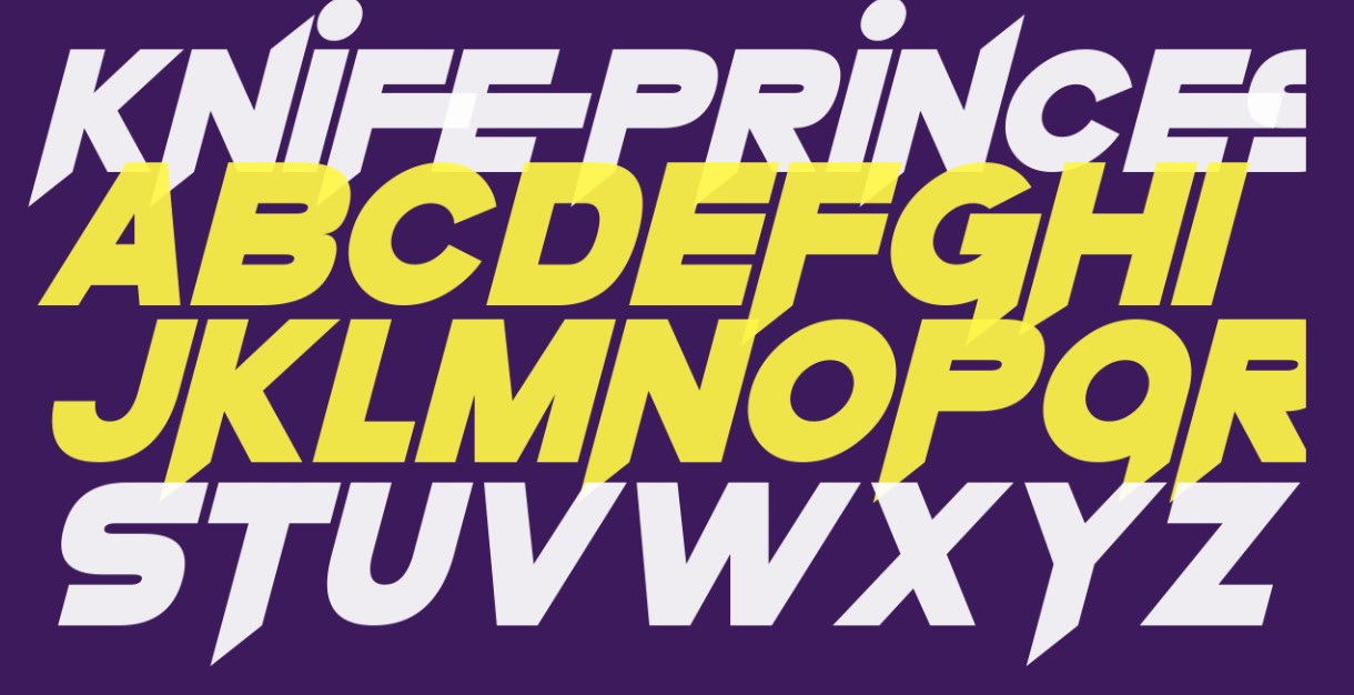 Knife Princess Font Preview