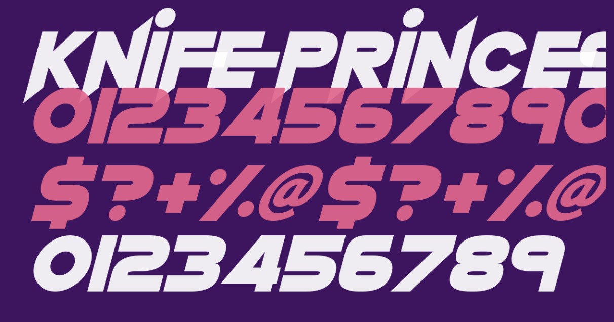 Knife Princess Font