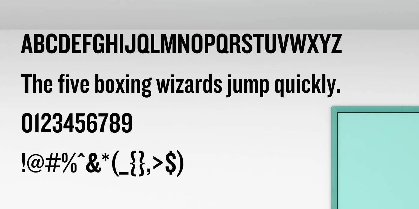 Knockout Font Preview