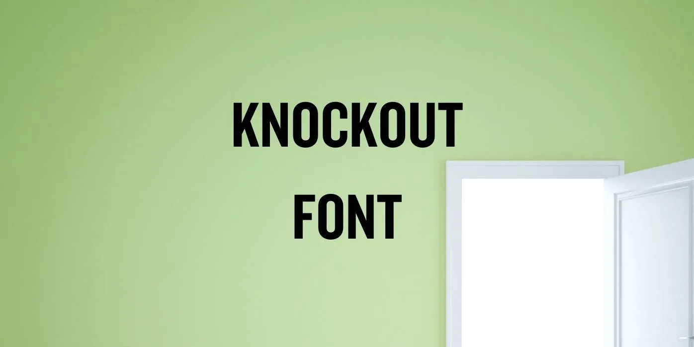 Knockout Font