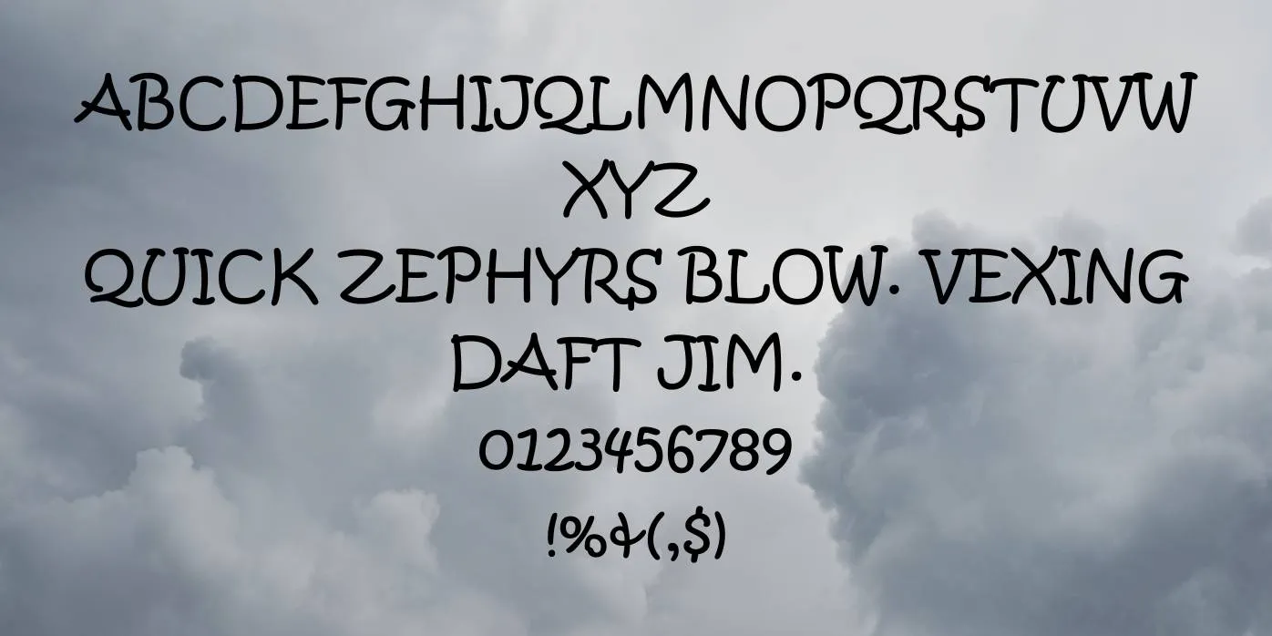 Kristen Itc Font Preview