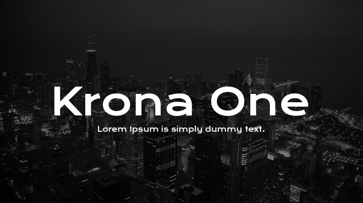 Krona One Font