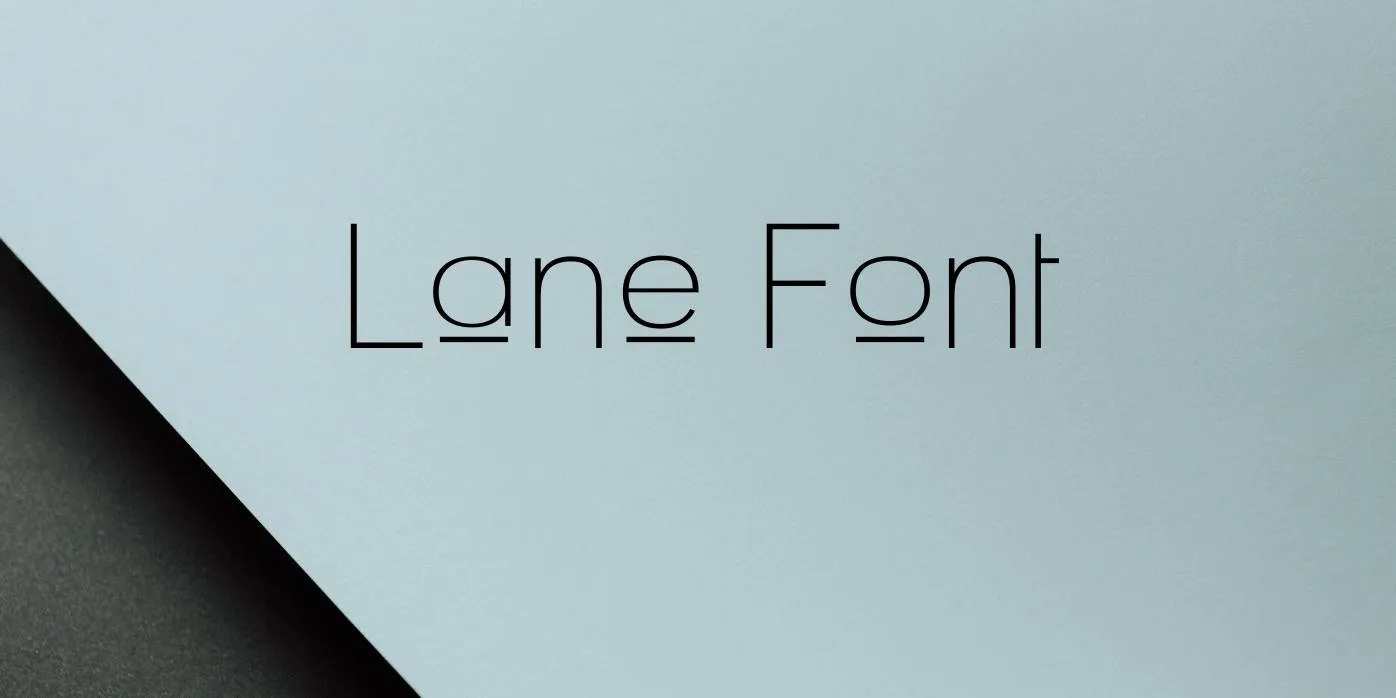 Lane Font